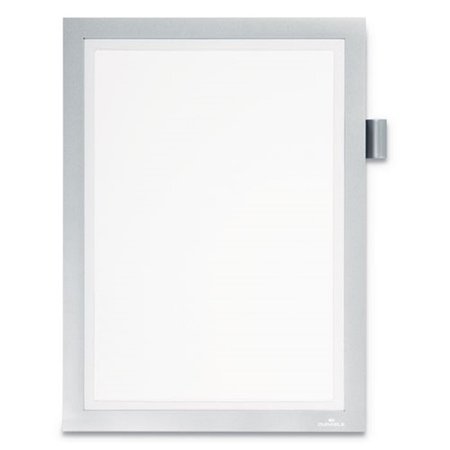 DURABLE OFFICE PRODUCTS DBL 8.5 x 11 in. Duraframe Note Sign HolderSilver 477323
